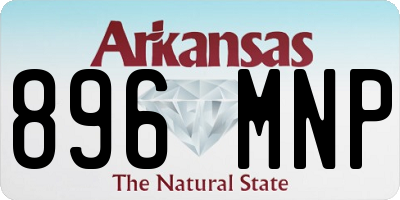 AR license plate 896MNP