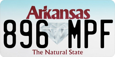 AR license plate 896MPF