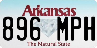 AR license plate 896MPH