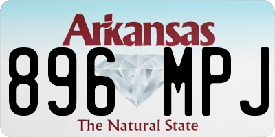 AR license plate 896MPJ