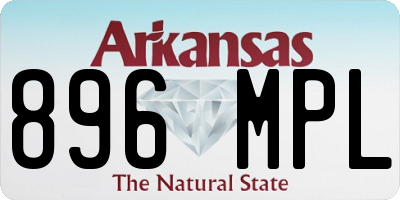 AR license plate 896MPL