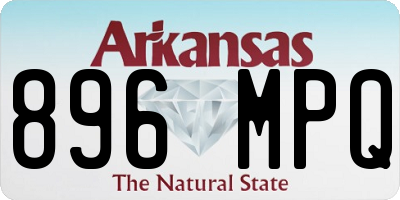 AR license plate 896MPQ