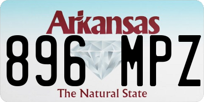 AR license plate 896MPZ