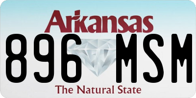 AR license plate 896MSM