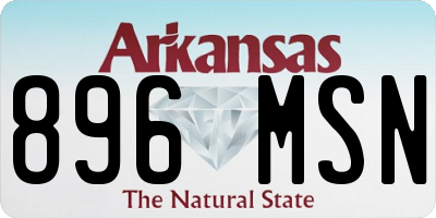 AR license plate 896MSN