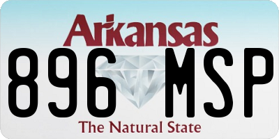 AR license plate 896MSP