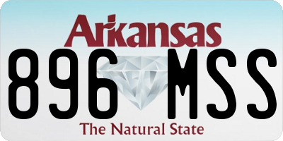 AR license plate 896MSS