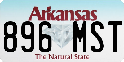 AR license plate 896MST