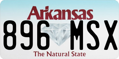 AR license plate 896MSX