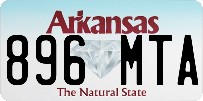 AR license plate 896MTA