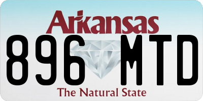 AR license plate 896MTD