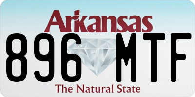 AR license plate 896MTF