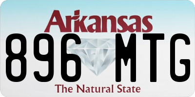 AR license plate 896MTG