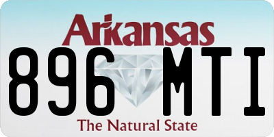 AR license plate 896MTI