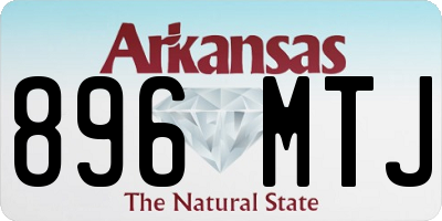 AR license plate 896MTJ