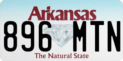 AR license plate 896MTN