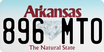 AR license plate 896MTO