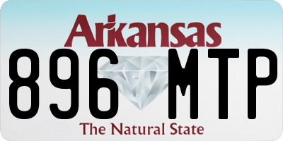 AR license plate 896MTP