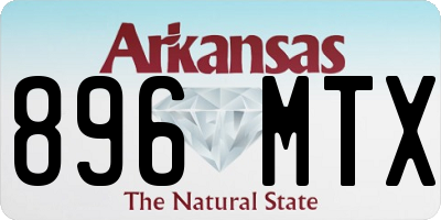 AR license plate 896MTX