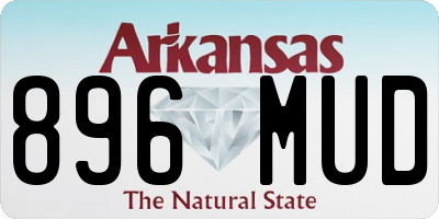 AR license plate 896MUD