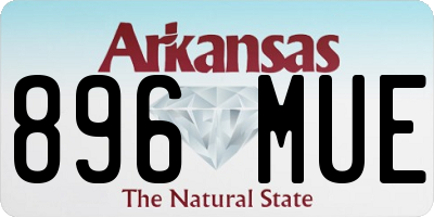 AR license plate 896MUE