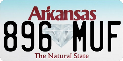 AR license plate 896MUF