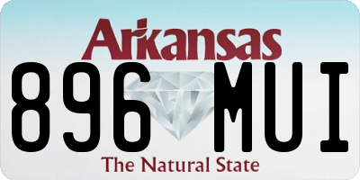 AR license plate 896MUI