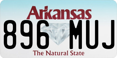 AR license plate 896MUJ