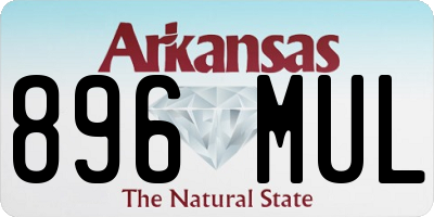 AR license plate 896MUL