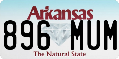 AR license plate 896MUM
