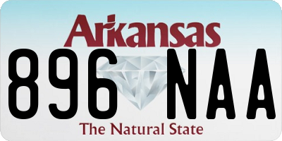 AR license plate 896NAA