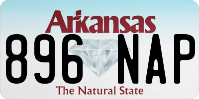 AR license plate 896NAP