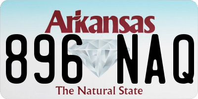 AR license plate 896NAQ