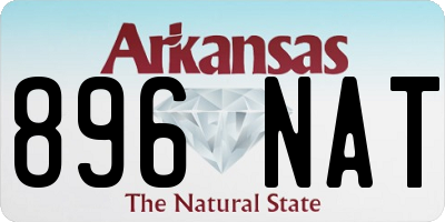 AR license plate 896NAT