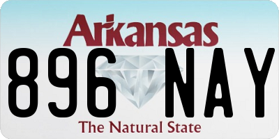 AR license plate 896NAY