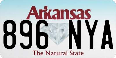 AR license plate 896NYA
