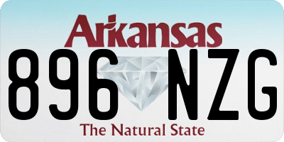AR license plate 896NZG