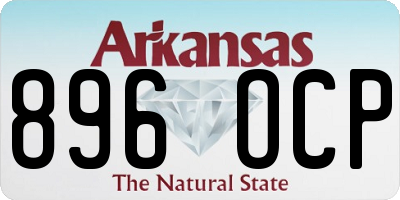 AR license plate 896OCP