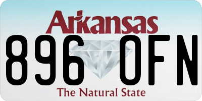 AR license plate 896OFN