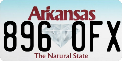 AR license plate 896OFX