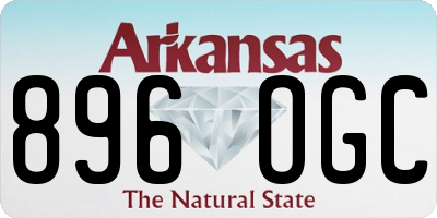 AR license plate 896OGC