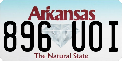 AR license plate 896UOI