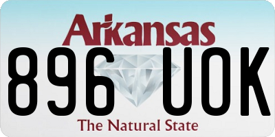 AR license plate 896UOK
