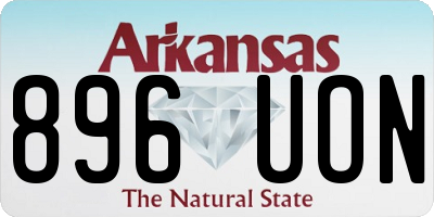 AR license plate 896UON