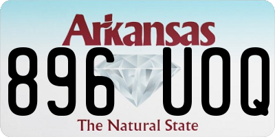 AR license plate 896UOQ