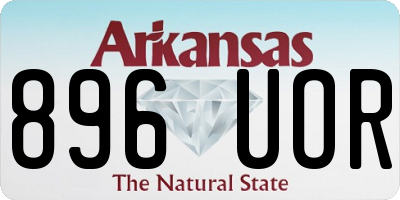 AR license plate 896UOR