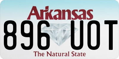 AR license plate 896UOT
