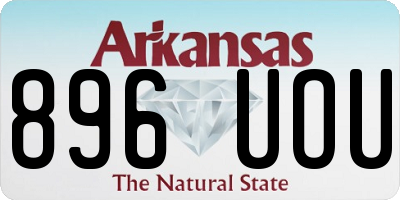 AR license plate 896UOU