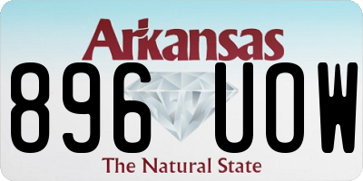 AR license plate 896UOW