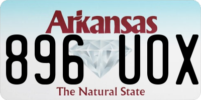 AR license plate 896UOX